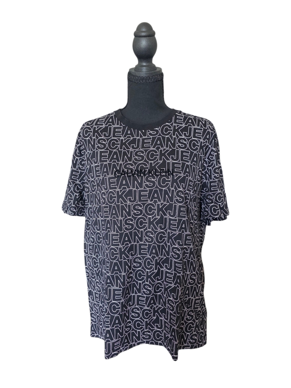 Calvin Klein Jeans Black Logo-Print Short Sleeve Tee